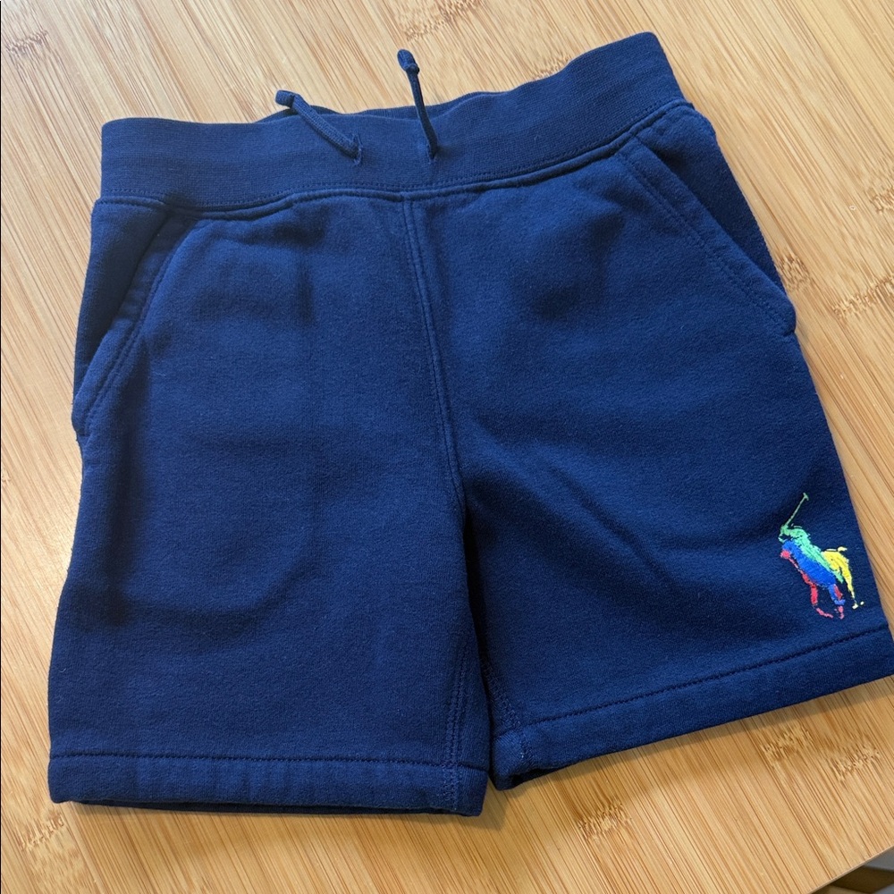 Polo by Ralph Lauren Kids Blue Shorts with Embroidered Logo